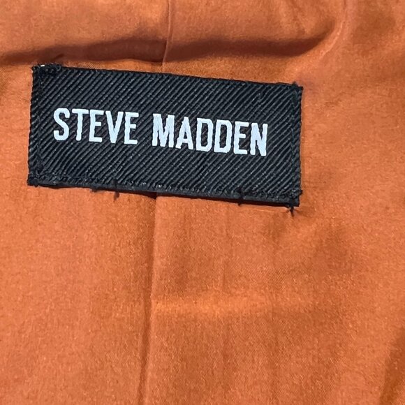 🧥 Steve Madden Women's Oversized Double Breasted Plaid Blazer Jacket – Size L - Picture 7 of 12